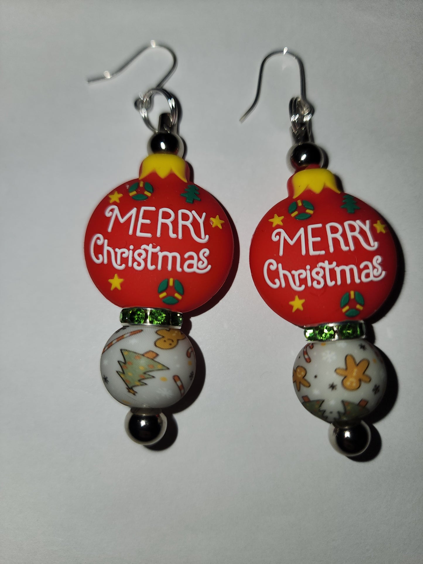 Christmas Earrings with focal