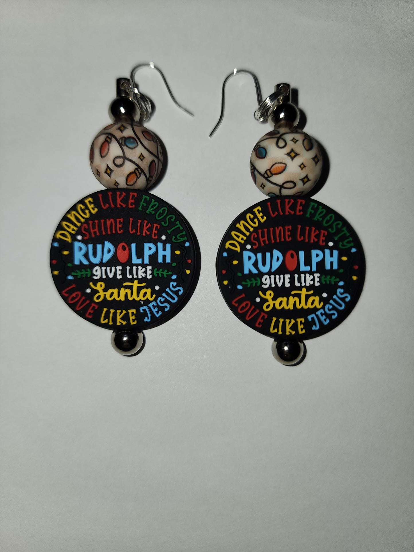 Christmas Earrings with focal